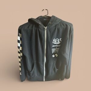Fasthouse 805 Beer Collab Racing Stripes Zipper 
Hoodie with Checkered Sleeve
